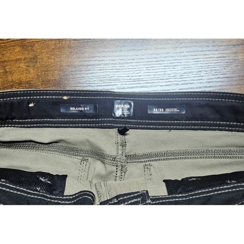Prana Stretch Zion Pants Men's 32x30 Brown Straight Leg Hiking Climb Cargo - Picture 2 of 6